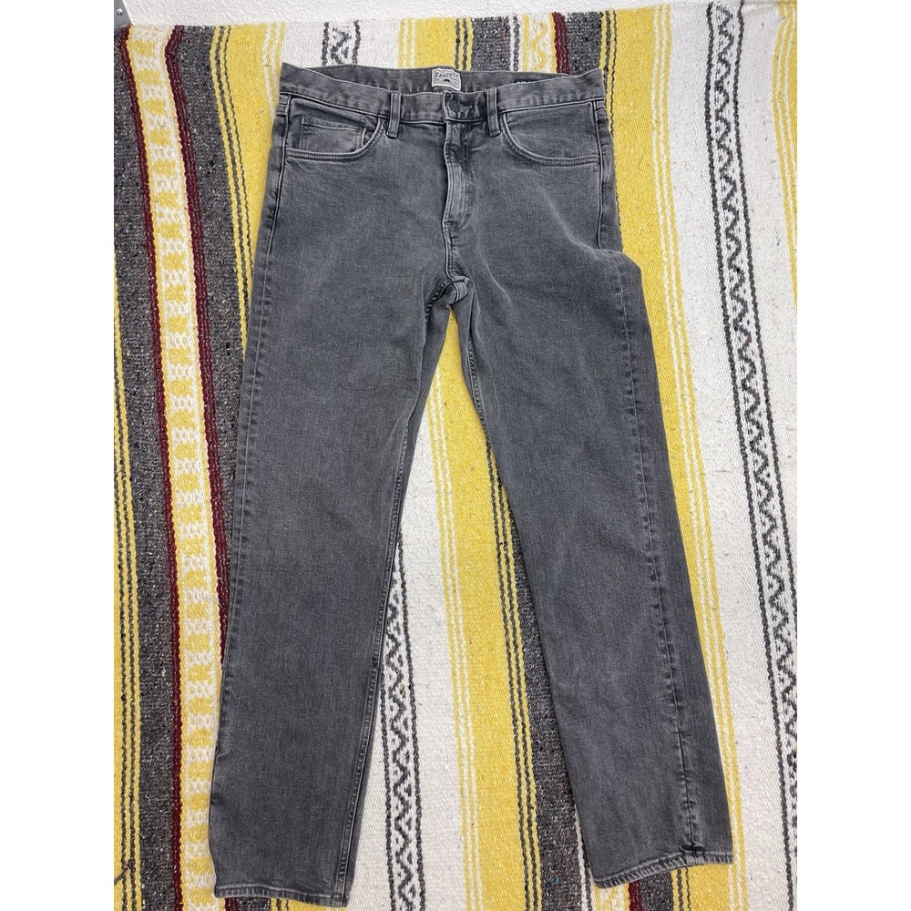 FAHERTY Men's 32X32 Gray Slim Straight Stretch 5 Pocket Jeans Organic Cotton